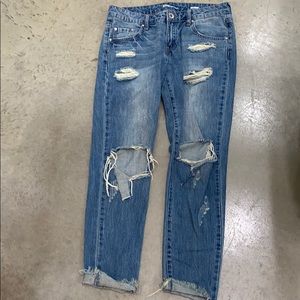 Distressed Boyfriend Jeans